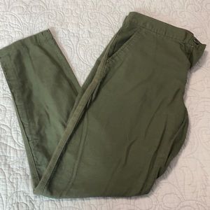 Gap hunter green cotton pants size 4